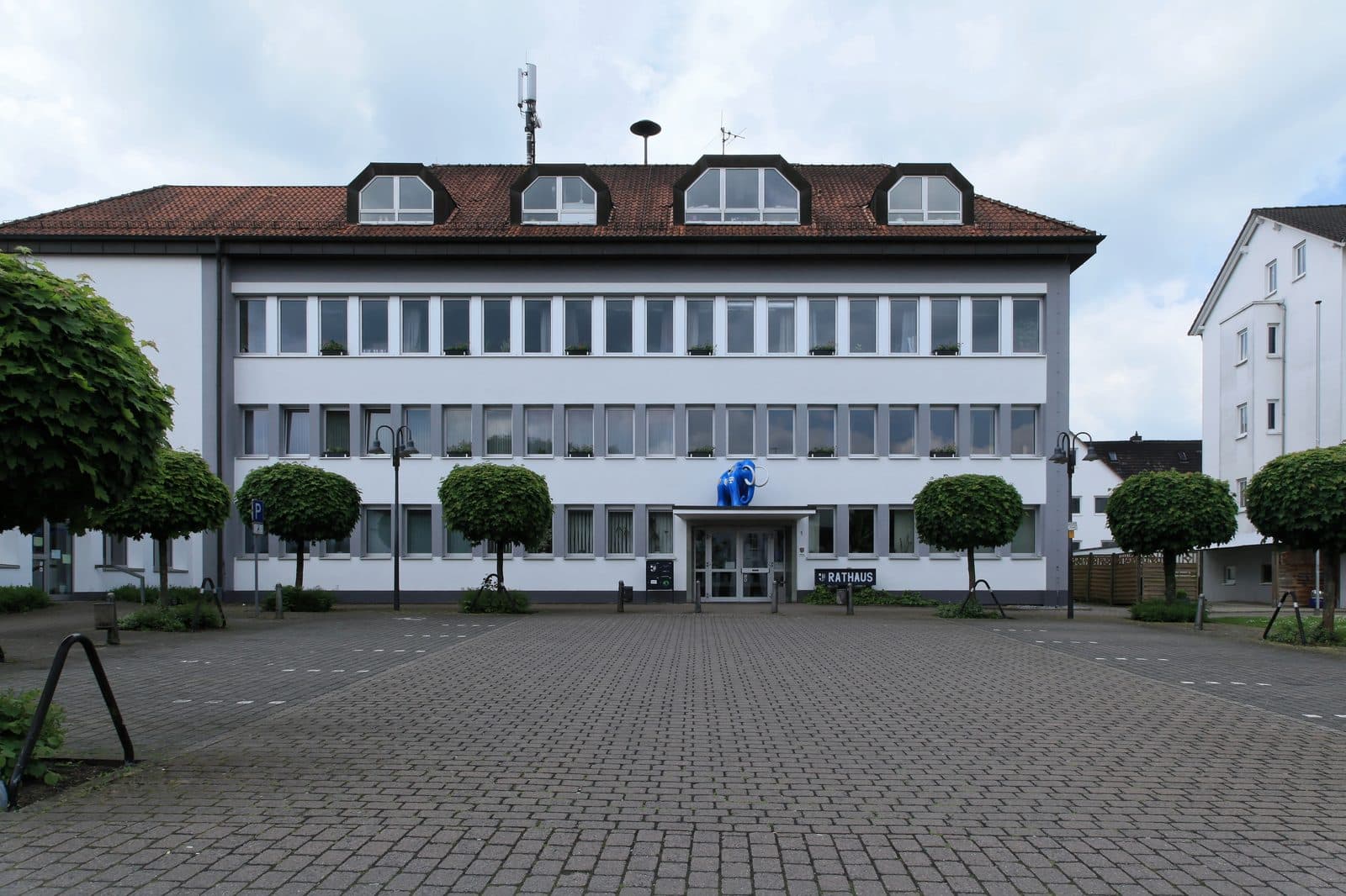 Stadtzentrum von Balve mit Blick auf die Innenstadt