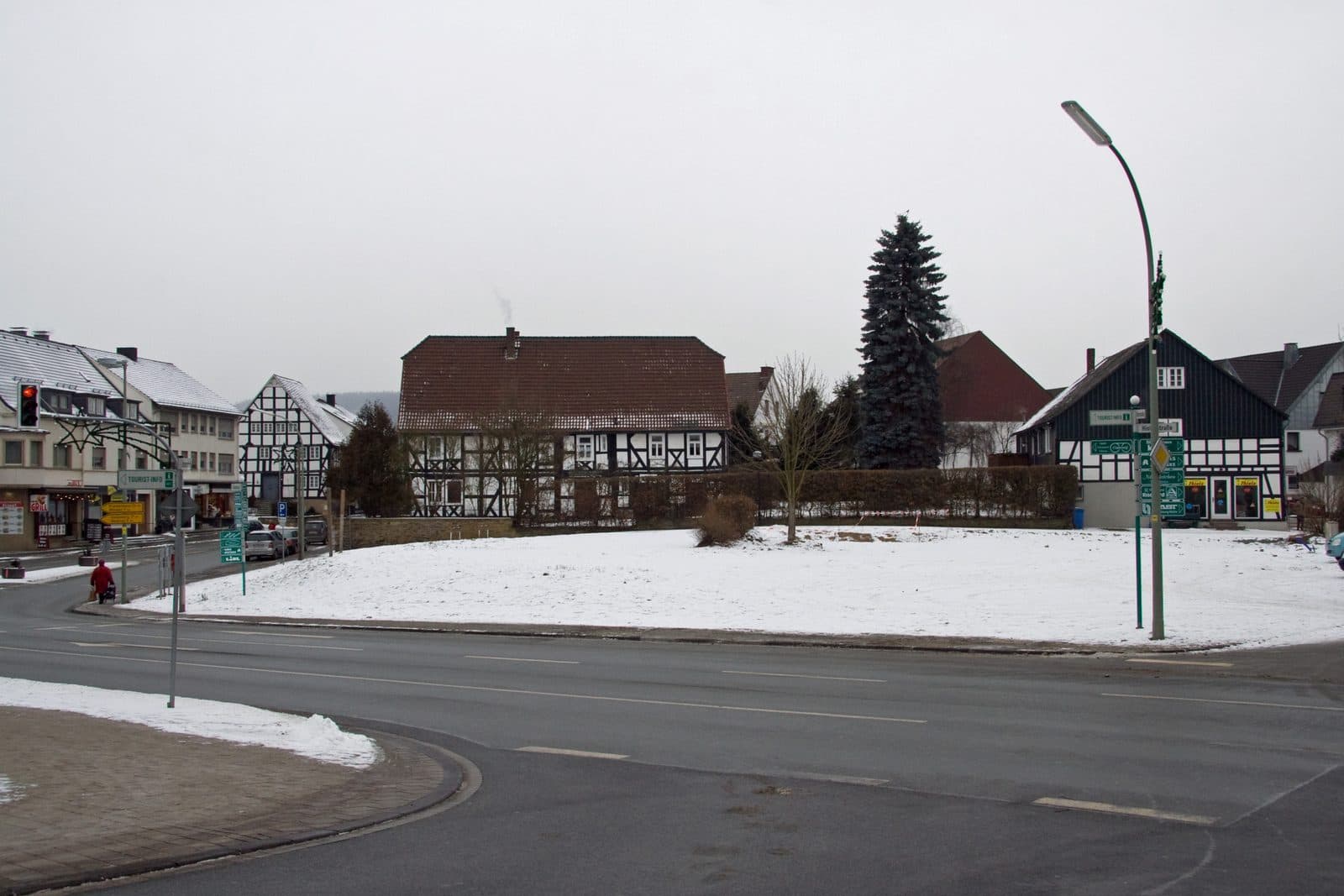 Blick auf die Medebacher Innenstadt mit Fachwerkgebäuden