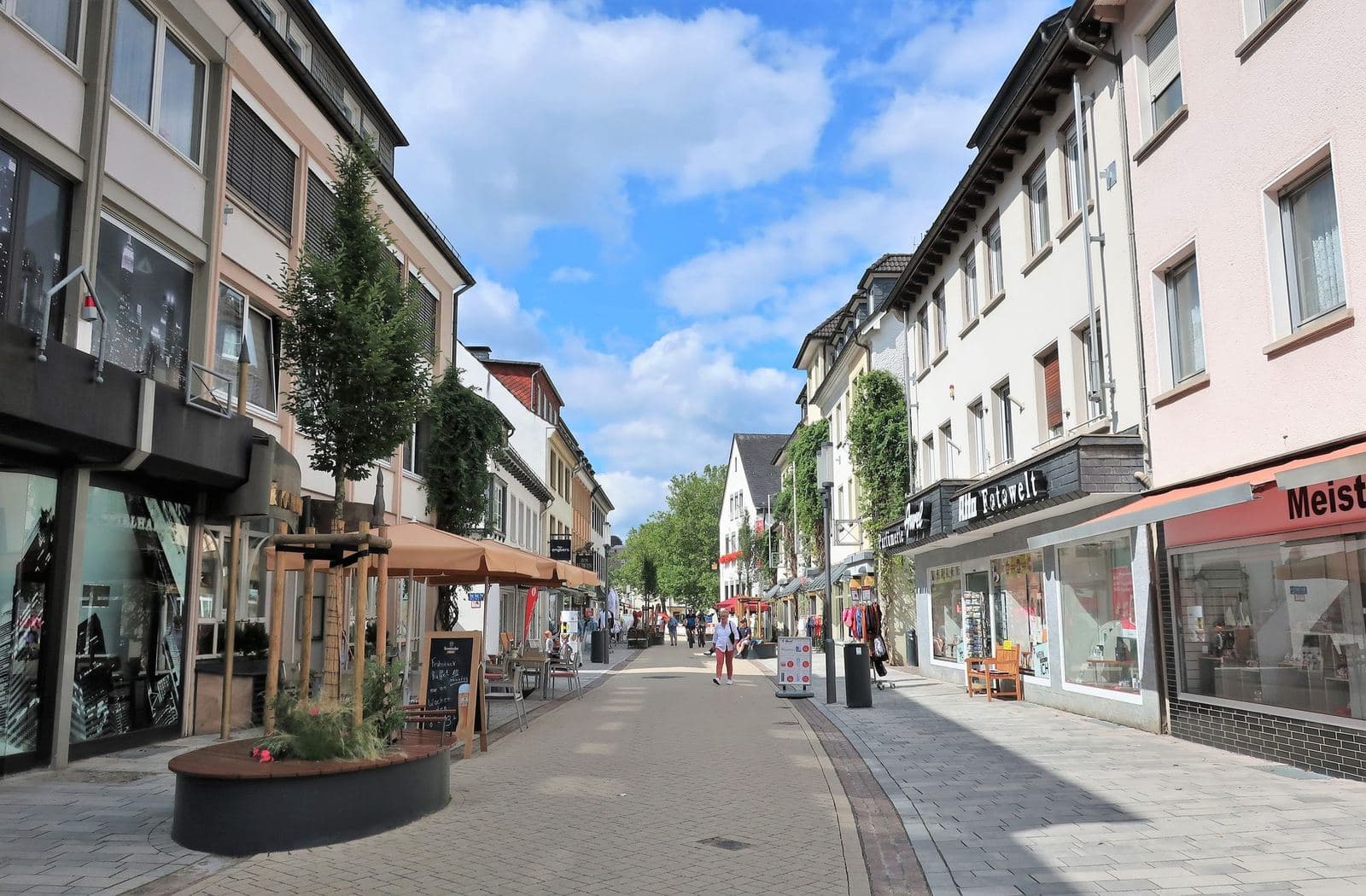 Fußgängerzone Kölner Straße in Attendorn (Kreis Olpe)