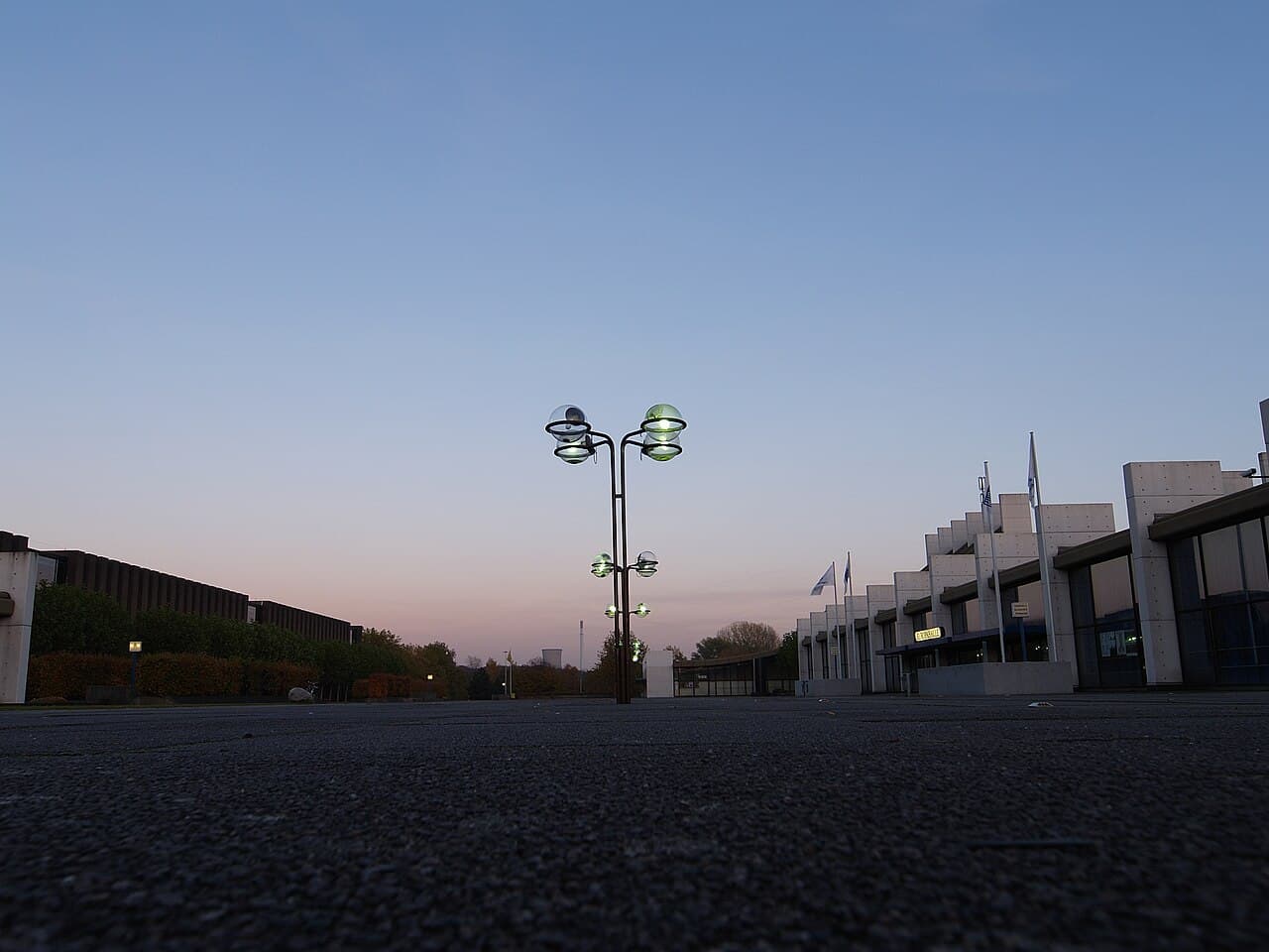 Europaplatz mit Rathaus und Stadthalle in Castrop-Rauxel