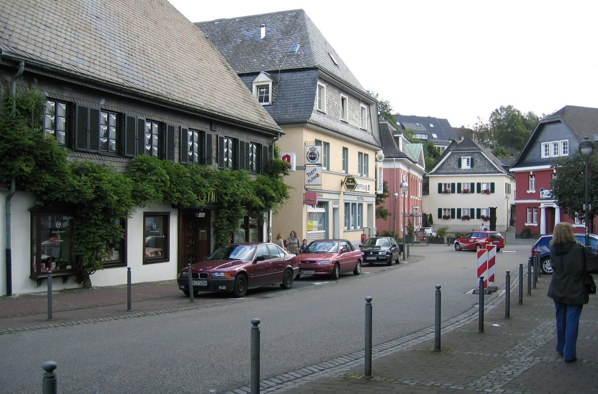 Innenstadt von Meinerzhagen im Maerkischen Kreis