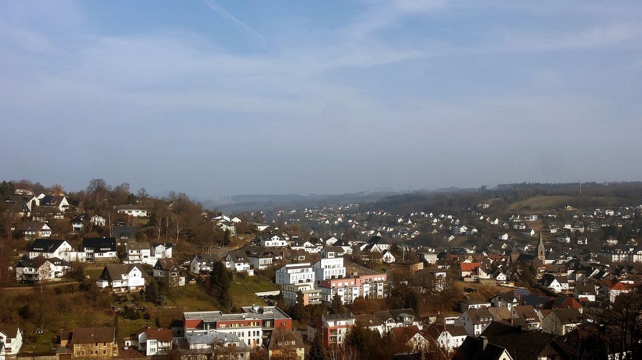 Blick auf Sundern im Sauerland