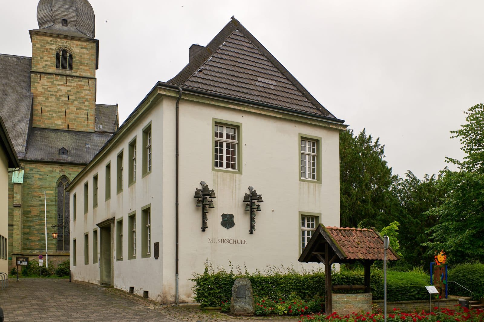 Historisches Gebaeude des ehemaligen Rathauses an der Marktstrasse in Werl